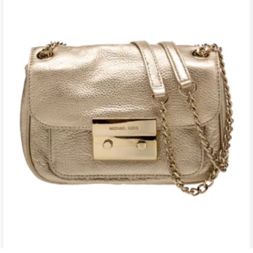 Michael KORS Sloan mini metallic gold Leather Chain
Versatile crossbody bag